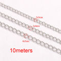 10meters/lot 2/3/4mm Stainless Steel Chains for Bracelet Necklace Jewelry Making DIY Findings Accessories Bulk Wholesale.