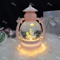 Crystal ball music box 317-8 New Year gift Christmas music box with lights. 
