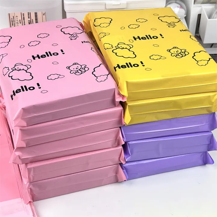 10Pcs%20Courier%20Bag%20Envelope%20Packaging%20Bags%20Pink%20Waterproof%20Self%20Adhesive%20Seal%20Bag%20-%20Image%205