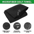 Golf Club Brush and Towel Cleaner Complete Kit with Dual Sided Groove Cleaning Brush and Spike for Putter Wedge and Ball Care. 