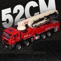 1/32 Concrete Pump Car Fire Truck Model Toy Alloy Body Pull Back Water Spray Engineering Vehicle Models for Children's Day s. 