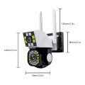 Neye 4K/8MP Wireless WiFi Camera 1080P Dual Lens Dual Screen Outdoor Home Head IP Camera CCTV Dual Lens Security Camera. 