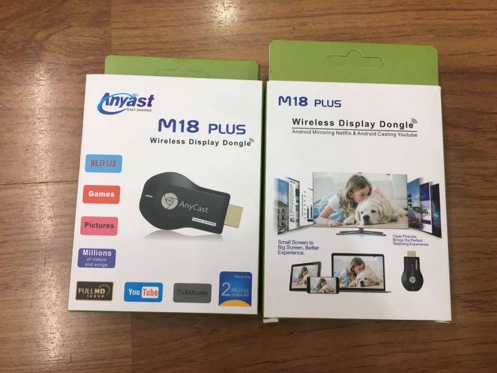 Anycast M18 plus fw.2020 HDMI WiFi display HDTV connect mobile to TV m18plus