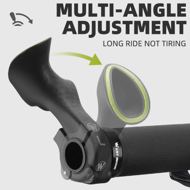 WEST%20BIKING%201%20Pair%20Bicycle%20Bar%20Ends%20Lightweight%20Ergonomic%20Bike%20Extension%20Handlebar%20MTB%20Bicycle%20Handlebar%20Grips%20Bike%20Accessories%20-%20Image%204