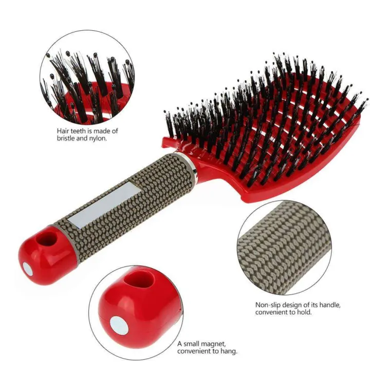 Hair%20Brush%20Hair%20Comb%20Detangling%20Hair%20Brush%20Bristle&Nylon%20Women%20Wet%20Massage%20Comb%20Curly%20Hairdressing%20Salon%20Styling%20Tools%20-%20Image%205