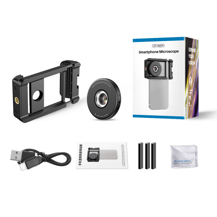APEXEL%20Digital%20100X%20Microscope%20Lens%20mini%20Portable%20Lenses%20With%20LED%20Fill%20Lights%20CPL%20Filter%20Phone%20Adapter%20For%20iPhone%20Android%20Phones%20-%20Image%206