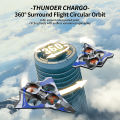 Foam RC Plane Fighter 2.4G Remote Control Stunt Glider 360 ° Rolling Flight Flying EPP Foam Aircraft with LED Toys for Kids.