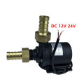 Submersible Water Pump 12V High Pressure Ultra Quiet Solar DC 24V Lift 5M 800L/H Brushless Motor Water Pumps with Brass Joints. 