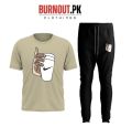 BURNOUT.PK NEW TRENDY SUMMER COLLECTION PRINTED TSHIRTS AND TROUSER TRACKSUIT FOR MENS. 