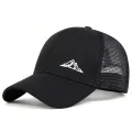 Unisex Mountain Range Embroidery Baseball Net Caps Spring and Summer Outdoor Adjustable Casual Hats Sunscreen Hat. 