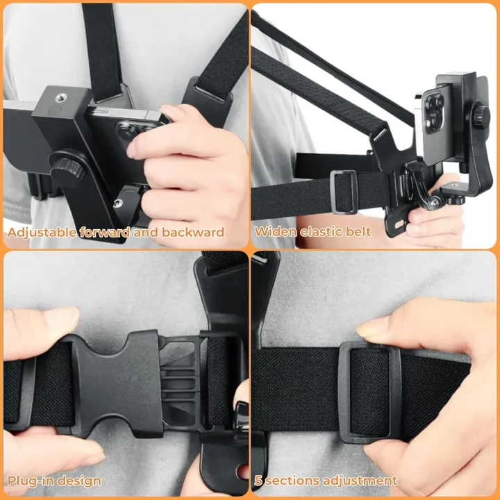 Adjustable%20Headband%20And%20Chest%20Band%20Shooting%20Stand%20for%20Mobile%20Phones%20And%20Action%20Cameras%20Compatible%20with%C2%A0%C2%A0%20And%20More%20-%20Image%202