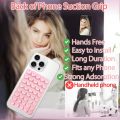 Silicone Suction Phone Mount, Non-Slip Adhesive Stand for Selfies & Videos, Sticky Phone Holder for Cell Phones — Light Pink. 