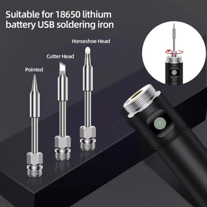 1pcs%20510%20Interface%20Soldering%20Iron%20Head%20Mini%20Portable%20Soldering%20Iron%20Tip%20Accessories%20Tool%208W%20USB%20Solder%20Tip%20-%20Image%202