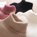 New Sweater Kids Sweaters Autumn Girls Turtleneck Sweaters 1-9Yrs Baby Boys Pullover Winter Knitted Bottoming Boys Sweaters.