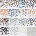 60Pcs Mixed Crystal Glass Star Moon Loose Pendants Beads Crafts For DIY Making Jewelry Handmade Earing Necklace Accessories. 