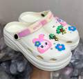 New Premium EVA Thick-Sole Comfort Lightweight Soft Cushion Slip-On Shoes Clogs Sandals with Cute Decorative Charms. 