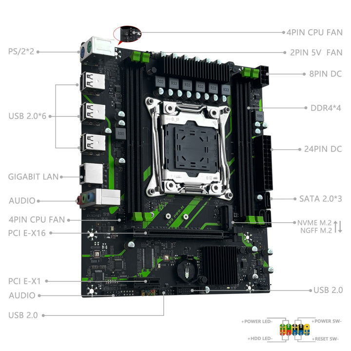 MACHINIST%20X99%20PR9-H%20Motherboard%20Combo%20With%20Intel%20Xeon%20E5%202650%20V3%20CPU%20LGA%202011-3%20Support%20DDR4%20Dual-channel%20RAM%20NVME/SATA%20M.2%20-%20Image%203