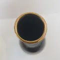 24 Carat Gold
plated greece Decorative vas handmade /KE made in Greece  Black And 24K Gold Vase
/
KE Greece 24K Gold Hand Made Vase Greek Mythology 7” Tall. 