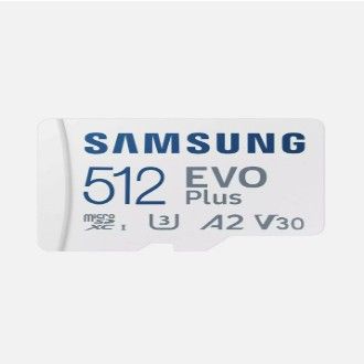 Samsung EVO Plus 130MBs MicroSD Memory Card - 512GB