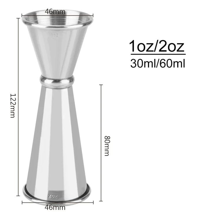 2PCS%2030/60ml%20Cocktail%20Wine%20Shaker%20Measure%20Cup%20Stainless%20Steel%20Double%20Shot%20Drink%20Spirit%20Measure%20Jigger%20Kitchen%20Supplies%20gadget%20-%20Image%207