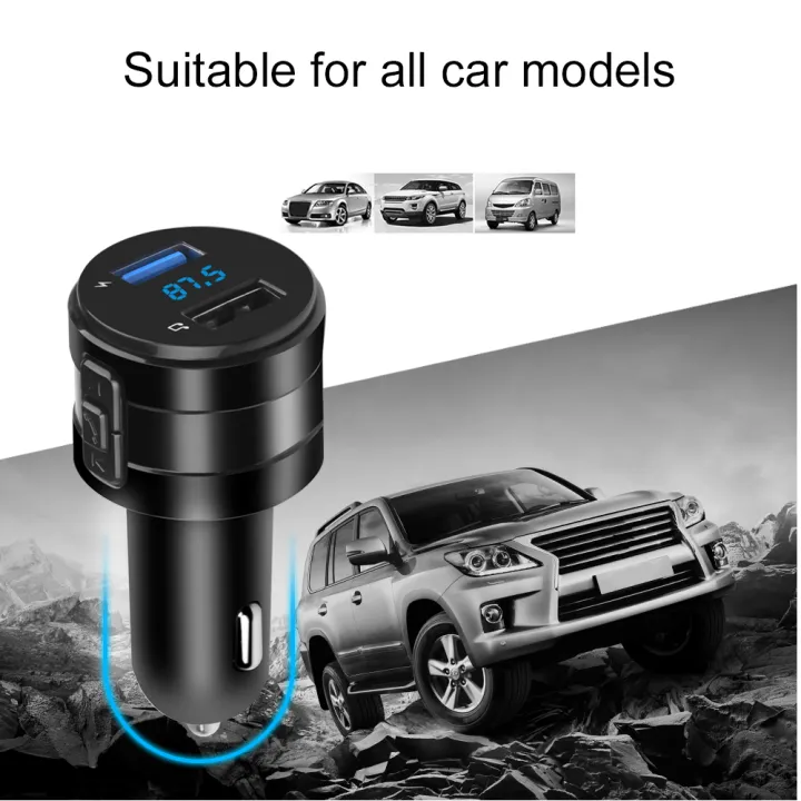 Bluetooth%204.2%20FM%20Transmitter%20Car%20MP3%20Player%203.1A%20Dual%20USB%20Ports%20Car%20Charger%20Handsfree%20Modulator%20Kit%20Cigarette%20Lighter%20Adapter%20-%20Image%206