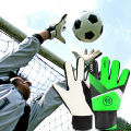 Soccer Gloves Latex Support Football Goalkeeper Gloves Full Finger Protection Anti-Slip Waterproof Breathable for Kids Adults. 