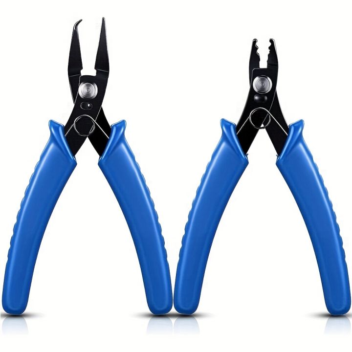 Split Ring Pliers Crimping Pliers Jewelry Jump Ring Jewelry Pliers For Opening Split Ring, Wire Flush Cutter Pliers Set