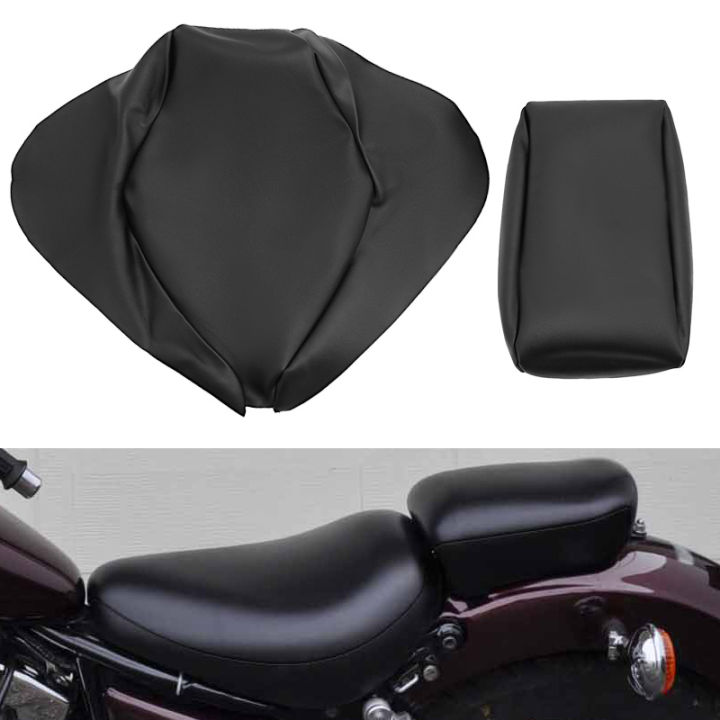 PU Leather Motorcycle Drive Seat Cover Rear Passenger Pad Cushion Cover For Yamaha XVS250 Drag Star V Star 250 DS250 1996-1997