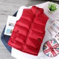 White Vest Jacket Men Slim Fit Stand Collar Sleeveless Puffer Jackets Spring Autumn Casual Waistcoat Men Warm Coat 2023 Trends.