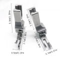 Computerized Flatbed Sewing Machine 0.1 Zipper Foot Narrow High-Low Pressure Foot for Zipper And Pocket Stitching.