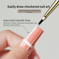 1/2/5Pcs French Plaid Nail Art Brush Set Ultra-Fine Liner Flat Brush for Grid Pattern UV Gel French Tip Ombre Salon Home DIY.