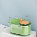 Household Vegetable Fruits Cleaner Sets Manual Water Salad Spinner Fruit Drain Basket Dryer Hand Crank Kitchen Household Gadget. 