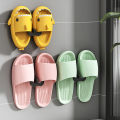 U-shaped Slipper Rack Wall Mounted Perforated Toilet Drainage Storage Rack Bathroom Wall Storage Sandal Rack Bathroom. 