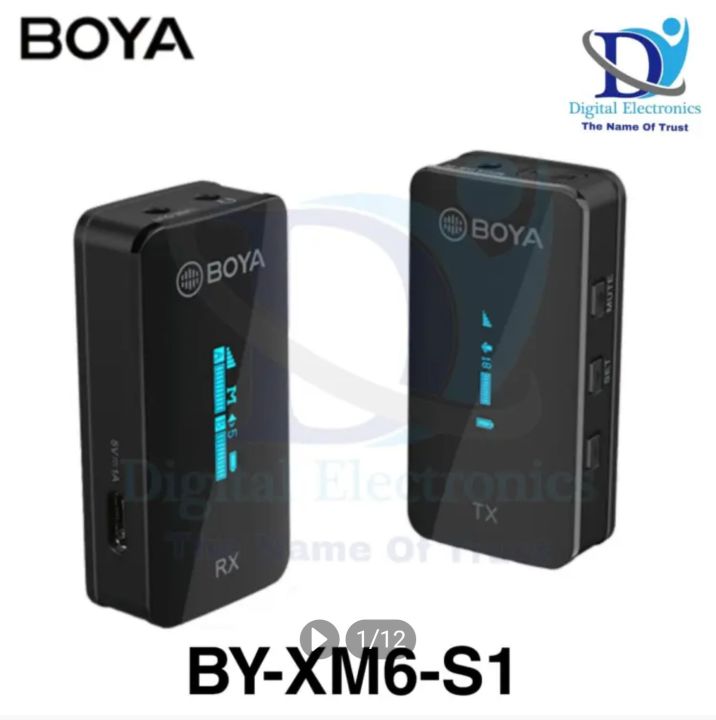 Boya BY-XM6-S1 2.4GHz Ultra-compact Wireless Microphone System