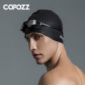 Copozz Men Elastic Swimming Hat Large Size Swimming Wear Professional Adults Waterproof Swimming Hat Silicone Swimming Caps.