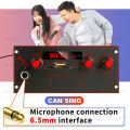 Bluetooth 5.0 MP3 WMA Decoder Board 10W Amplifier 5V 6.5mm Microphone FM Radio TF USB Car Audio Music Player Speaker Handsfree. 