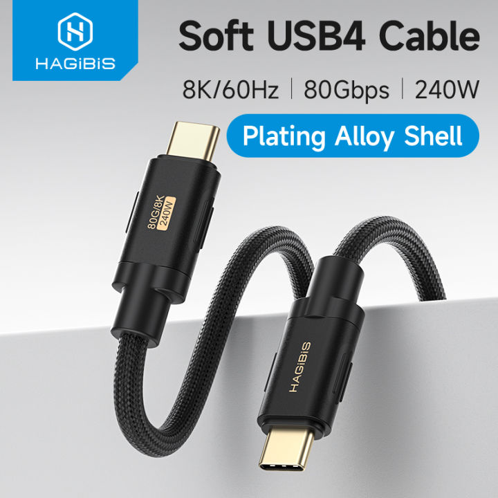 HIROTO Thunderbolt 4 USB C Cable 240W PD3.1, 40Gbps Data - View #10