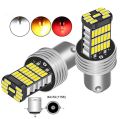 Car LED Turn Signal Orange Colour Canbus 15 SMD BA15S P21W High Power White 6000K. 