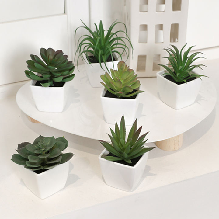 6PCS%20Home%20Decoration,%20Mini%20Evergreen%20Artificial%20Succulent%20Small%20Potted%20Plants%20-%20Image%204
