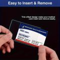 10pcs Transparent Protective Sleeve Card & Credit Card Size, Business Card, Soft Waterproof PVC Plastic. 