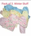 Winter/Summer Baby Clothes PACK OF 3 - Baby dress Newborn baby suit for  0-1 month /  Pack of 3 newborn baby 3 piece suit,  shirt pajam and cap - baby clothes. 