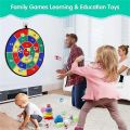 Children with sticky ball  large dart board Family interactive game educational arithmetic indoor/outdoor sports toys . 