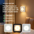 Smart Motion Sensor 6 LED Floor Ceiling Wall Light Wireless Auto On Off Energy Saving Plug Play Modern Square Design Home lightify. 
