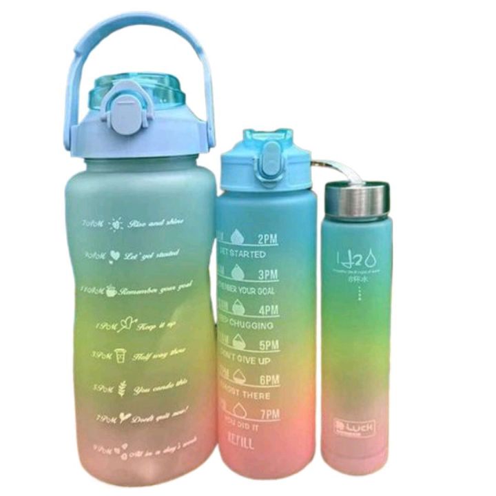 3 in 1 Best water bottles 3 pcs 2l,1.5l,750ml bottles set