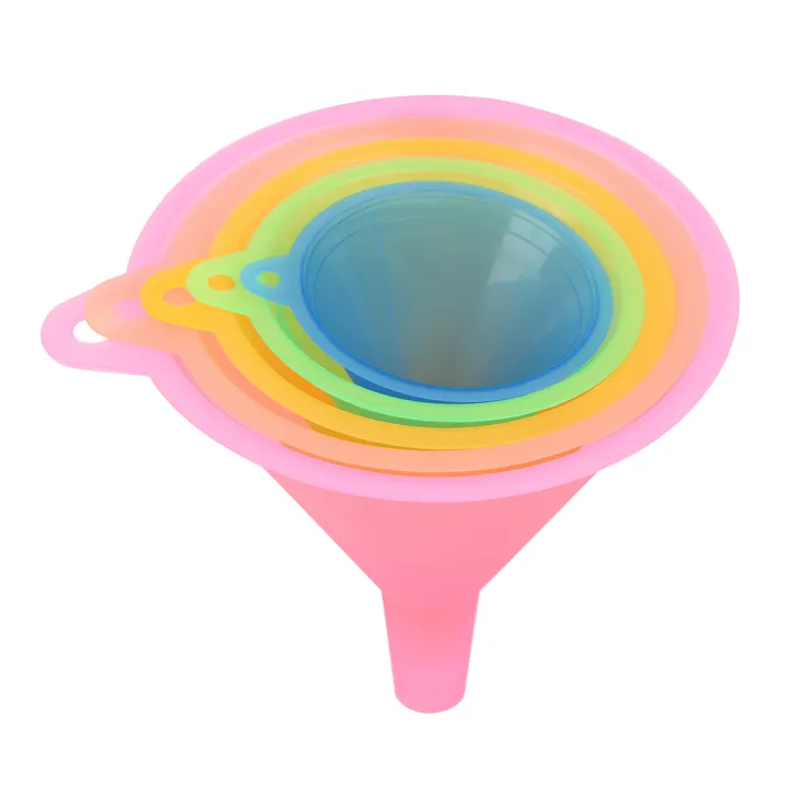 Translucent Funnels Pinkycolor Translucent 5pcs/set Kitchen Mini Funnel Bar Flask Funnels ...