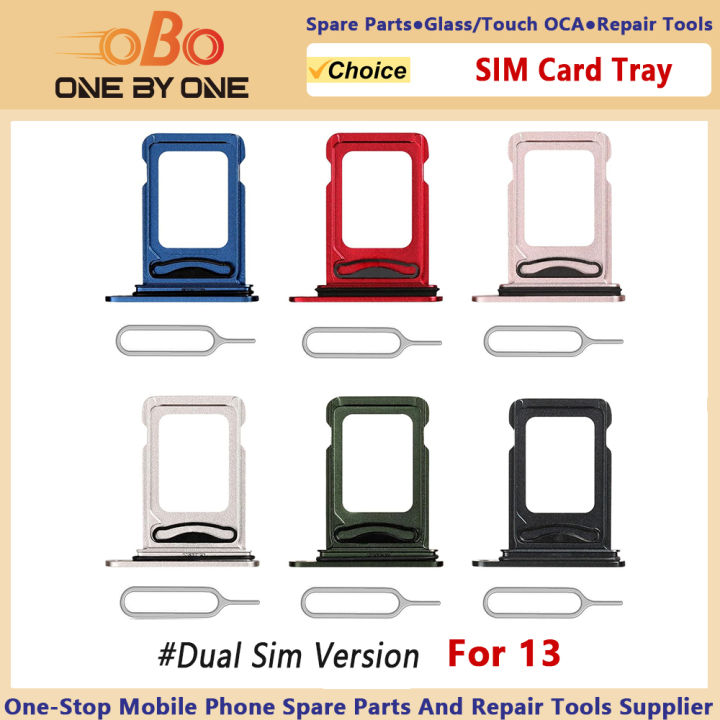 Dual SIM Card Tray Holder Slot Replacement for iPhone 13 and 13  PRO MAX with Eject Pin (Dual Sim Version) Starlight Graphite