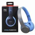P47 Wireless Headphones Over Ear Super Bass 5.1, Volume Control, Bluetooth, Card Support SD, LED Lights, Compatible with Apple & Android, Built-in Microphone, FM Radio. 