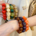 Acrylic Irregular Square Round Beaded Bracelet for Women European and American Simple Bracelet Korean Fashion Hand Accessories.