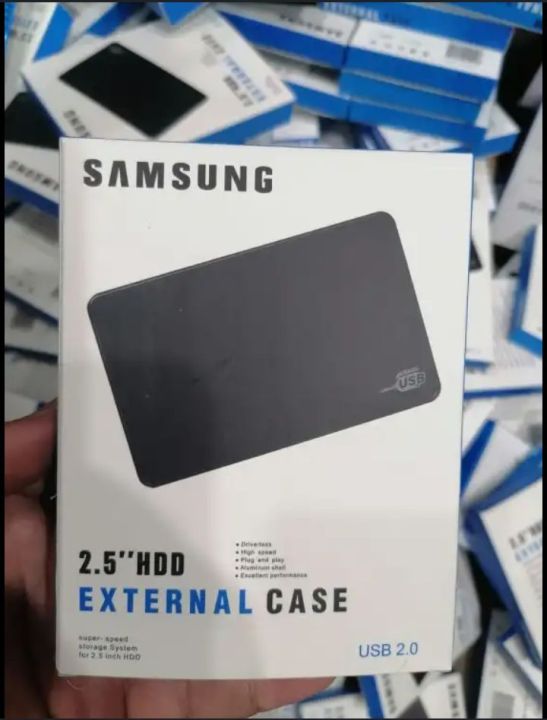 2.5 Inch Hard Disk Drive Case Plastic Usb 2.0 Sata Hdd External Box Tool-Free HDD Case