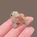 Sparkling Colorful Zircon Birds Brooch For Women Rhinestone Crystal  Animal Brooches Coat Dress Lapel Pins Wedding Party Jewelry. 